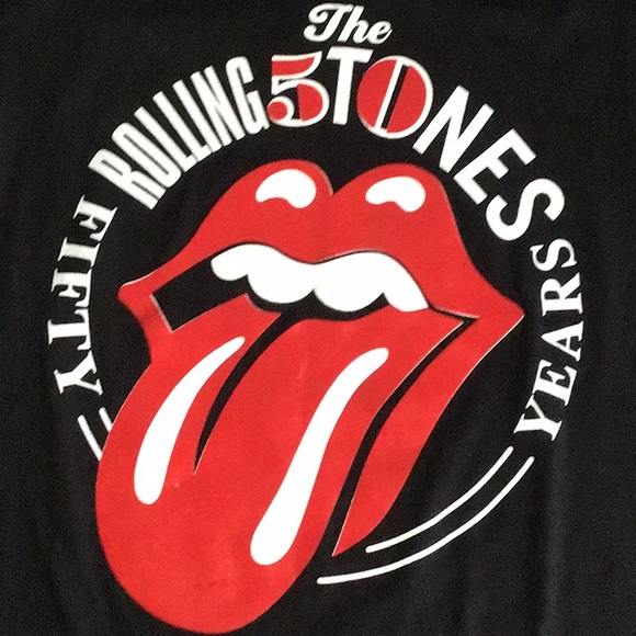 THE ROLLING STONES The Rolling Stones Band T-shirt Band T Men's XL size cotton Charcoal Vintage Second Hand main image 0